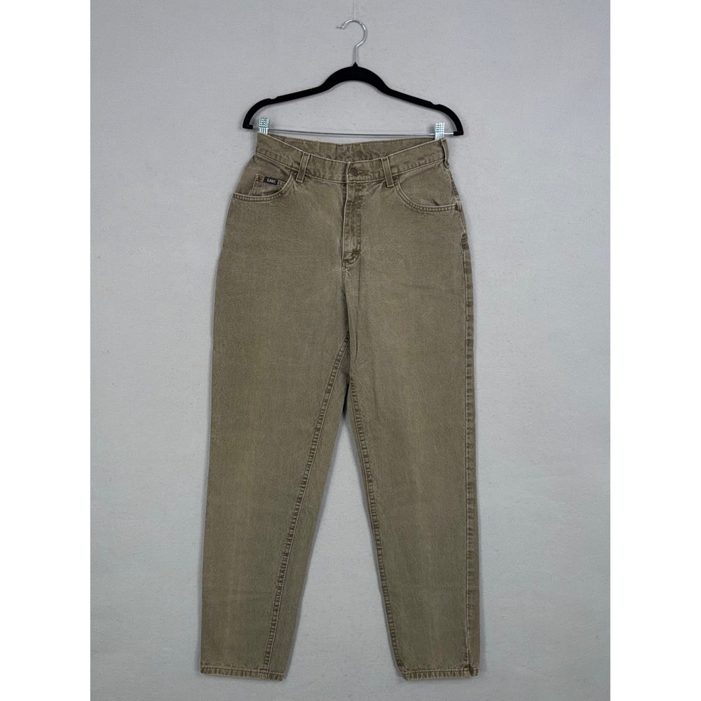 Lee Jeans Women 12 Long Brown Earthy High Rise Tapered Mom Vintage Retro 90s